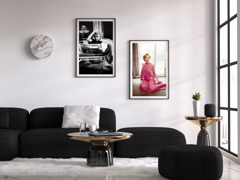 marilyn monroe, reading poster, vintage wall art, fashion wall art, feminist wall decor, digital art prints, vintage art print, photography print, monroe print, poster print, feminist print, wall decor, room decor