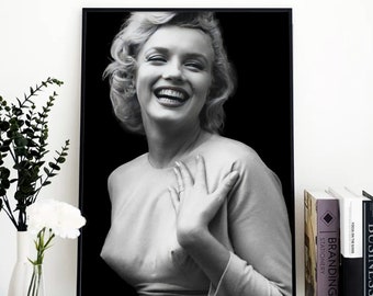 Marilyn Monroe Vintage Poster, Old Hollywood Prints, Fashion Poster, Marilyn Monroe Wall Art, Antique Wall Art, Feminist Poster, Home Decor