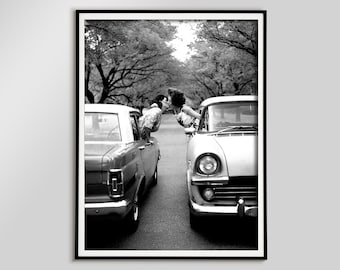 Vintage Lesbian Poster Personalized Art Black and White Feminine Decor LGBT Art | Lesbian Couple Gift Wall Art Printable Download