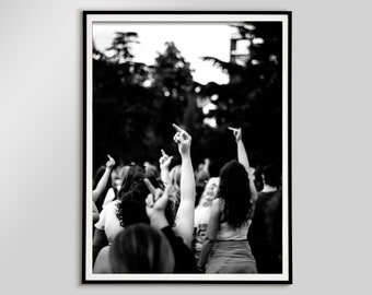 Middle Finger Feminist Poster, Girl Power Wall Art (Digital Download)