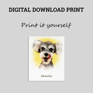 a picture of a dog with the words print it yourself