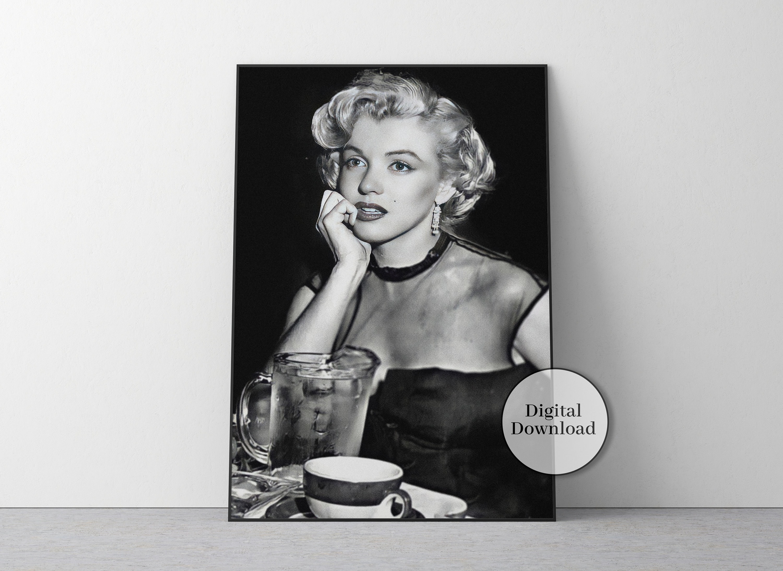 Black And White And Red Marilyn Monroe Posters