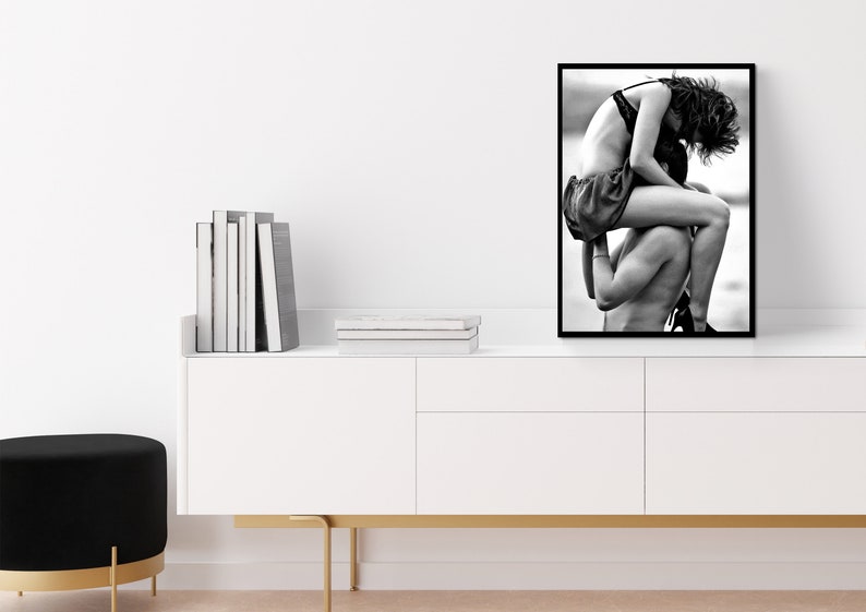 erotic print, couple print, erotic wall art, black and white, vintage photo, sensual bedroom art, sexy posters, romantic wall art, romantic decor, naughty gift for him, naughty gift for her, erotic art, romantic art print