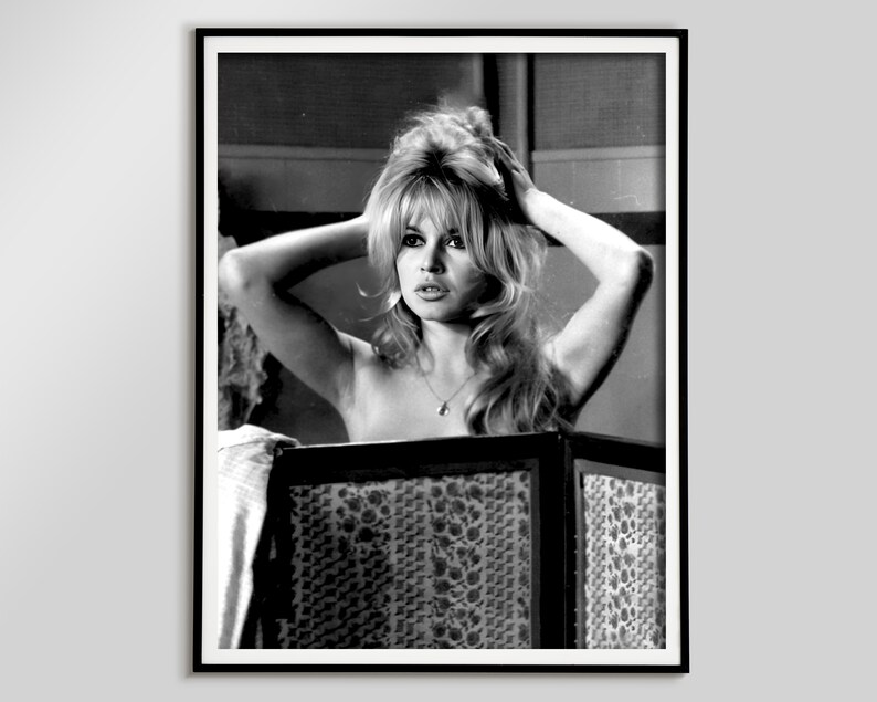 brigitte bardot, photo print, black and white, vintage wall art, fashion photography, old hollywood decor, teen girl room decor, girls bedroom print, glam wall art, fashion poster, vintage poster, hollywood prints, digital download