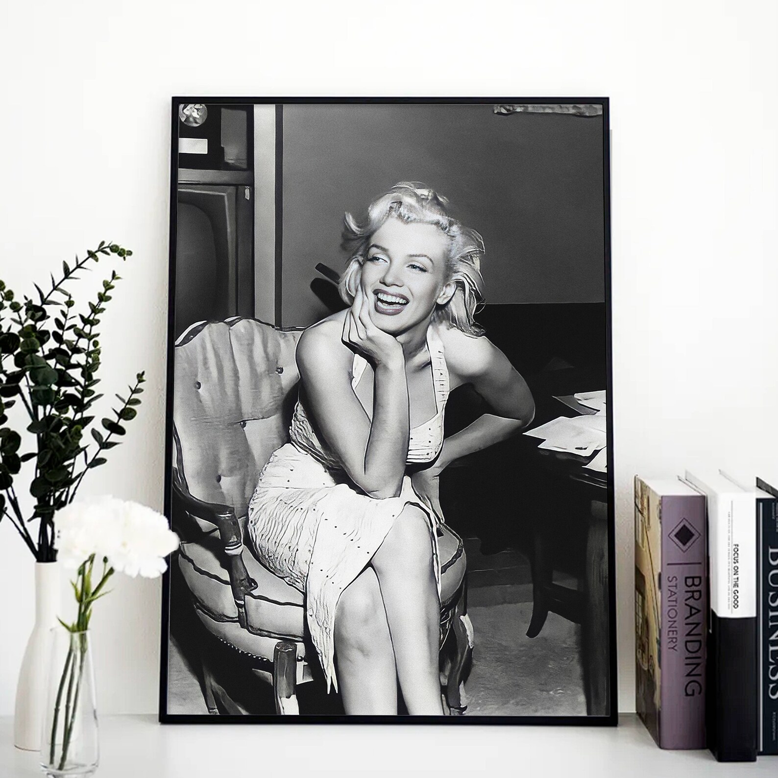 Marilyn Monroe Black and White Vintage Movie Poster (digital Print) - Etsy