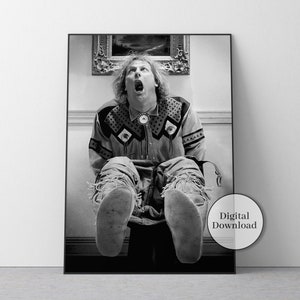Dumb and Dumber Movie Poster, Funny Bathroom Print, Harry Dunne, Bathroom Wall Decor, Printable Wall Art, Farmhouse Bathroom, Toilet Art