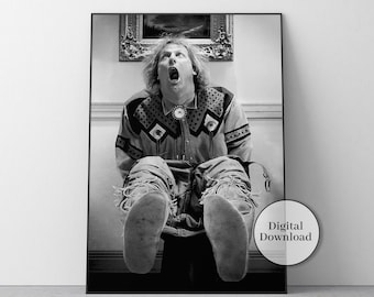 Dumb and Dumber Movie Poster, Funny Bathroom Print, Harry Dunne, Bathroom Wall Decor, Printable Wall Art, Farmhouse Bathroom, Toilet Art