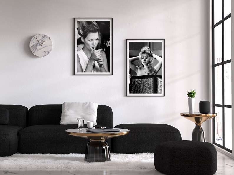 Brigitte Bardot Print, Black and White, Vintage Wall Art, Fashion Photography, Old Hollywood Decor, Teen Girl Bedroom Print, Glam Wall Art