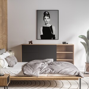 audrey hepburn print, music posters, audrey hepburn, wall art, old hollywood decor, black and white, antique photos, wall art, wall decor, hollywood poster, audrey hepburn art, vintage movie poster, audrey hepburn decor