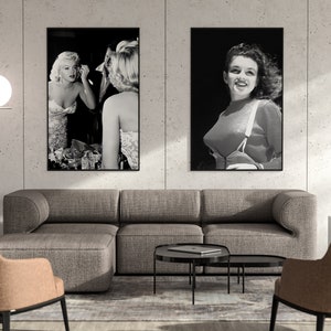 Marilyn Monroe Wall Art Print, Vintage Movie Poster, Old Hollywood Wall ...