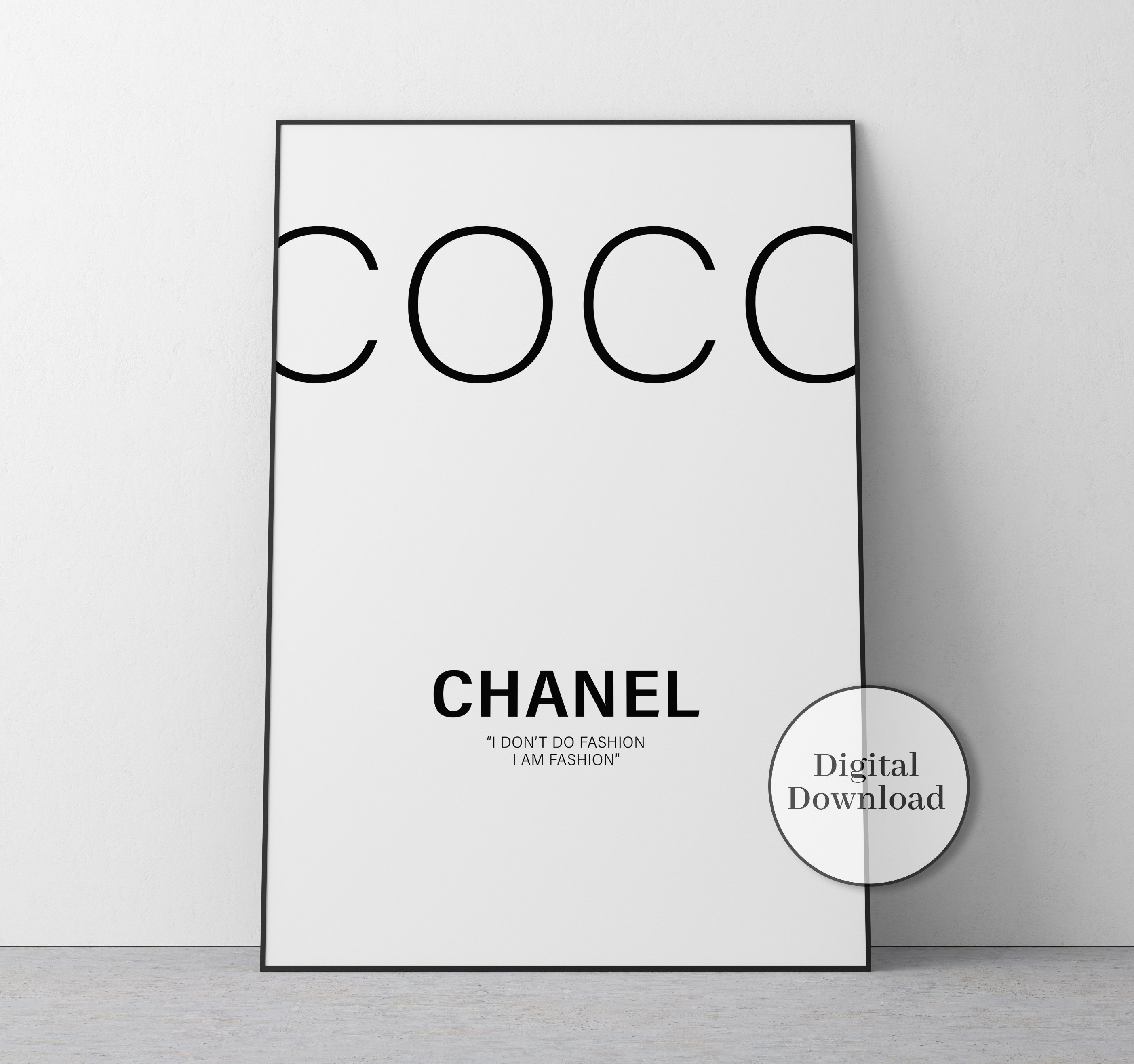 Tableau citation coco chanel, Feeby