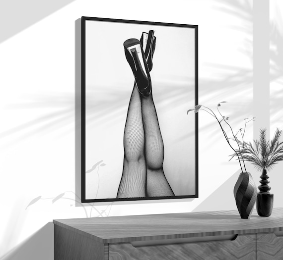 Black Heels Fashion Print, Feminist Photography, Teen Girl Wall Art, Beauty Room Decor, Printable Digital Download, High-Quality Wall Art