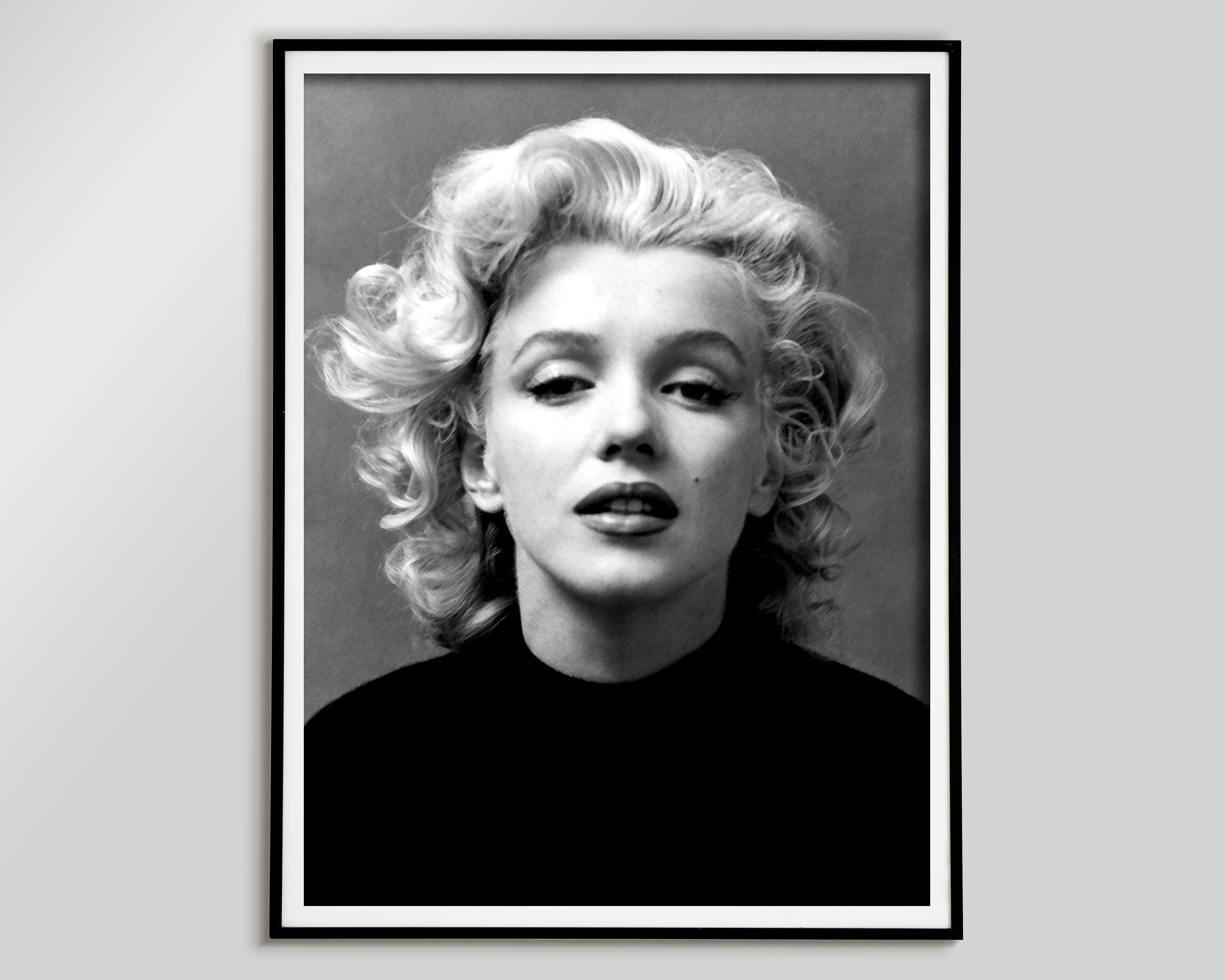 Din A4 Marilyn Monroe Druck – Ungerahmtes Hollywood-Portrait Auf Mattem Fotopapier