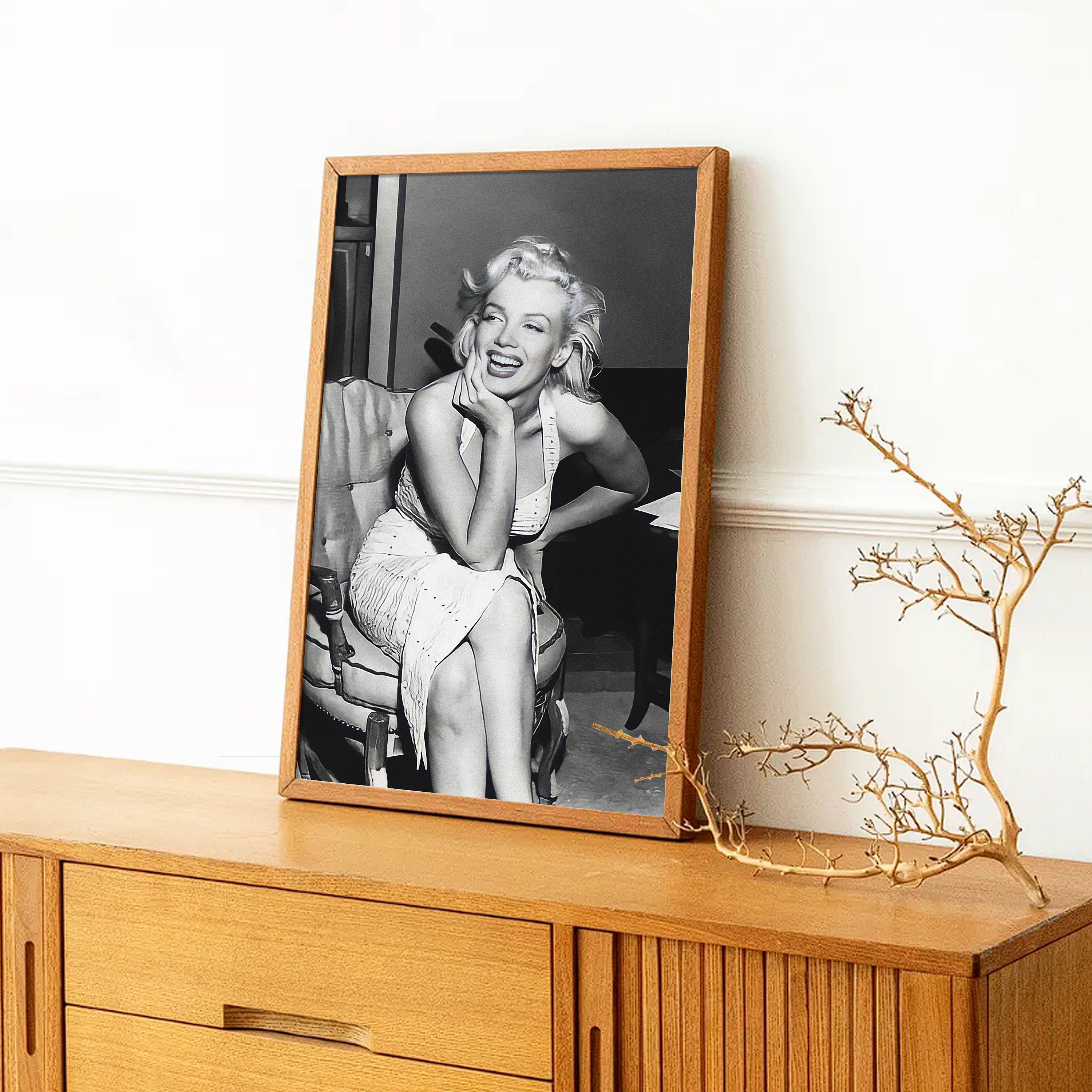 Marilyn Monroe Black and White Vintage Movie Poster (digital Print) - Etsy