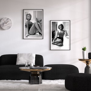 sophia loren poster, black and white, photo print, vintage poster, retro wall art, old hollywood decor, digital download, fashion wall decor, sophia loren print, sophia loren photo, vintage photography, hollywood divas, glamorous photos
