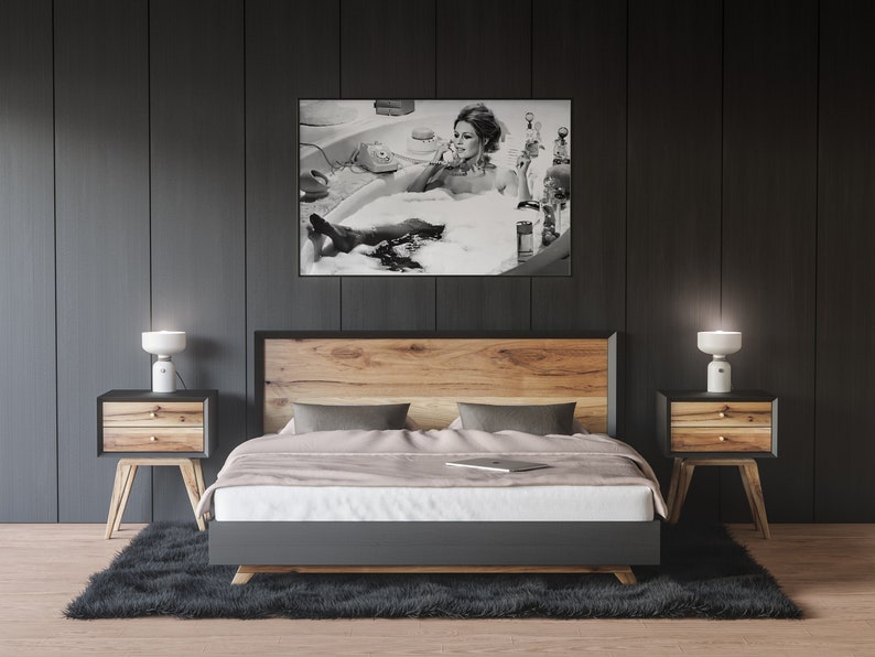 brigitte bardot, poster print, vintage poster, black and white, photography print, bathroom wall decor, bardot print, feminist wall art, sexy poster, bathroom prints, bathroom wall art, fashion prints, vintage home decor
