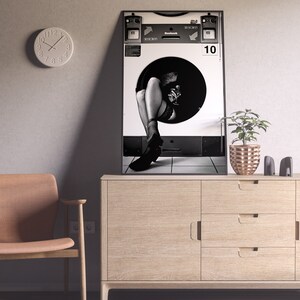 woman drinking print, woman drinking wine, washing machine, black and white, feminist poster, funny wall art, vintage laundry, laundry poster, laundry print, laundry, printable, room decor, laundry room sign