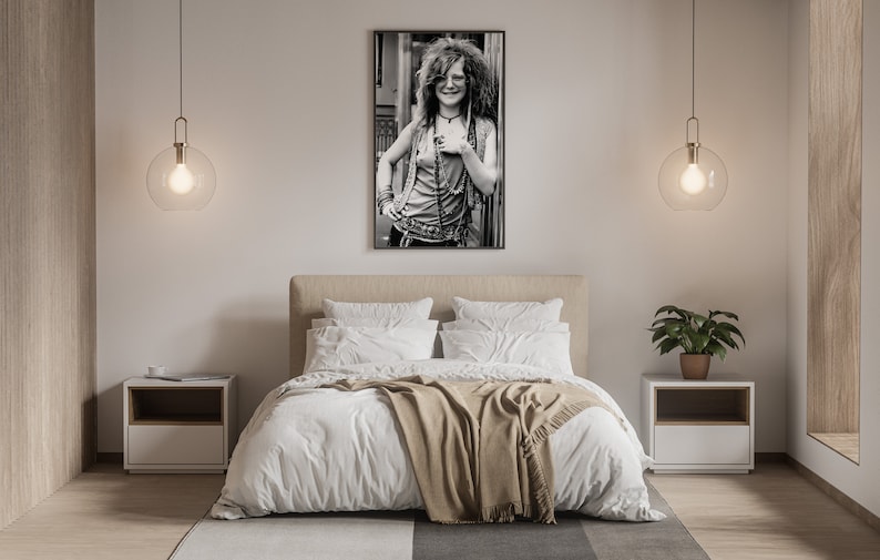 janis joplin print, black and white, janis joplin poster, printable wall art, vintage music poster, home decor, music studio decor, janis joplin photo, digital download, vintage print, music wall art, janis joplin, vintage decor