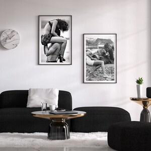 erotic print, couple print, erotic wall art, black and white, vintage photo, sensual bedroom art, sexy posters, romantic wall art, romantic decor, naughty gift for him, naughty gift for her, erotic art, romantic art print