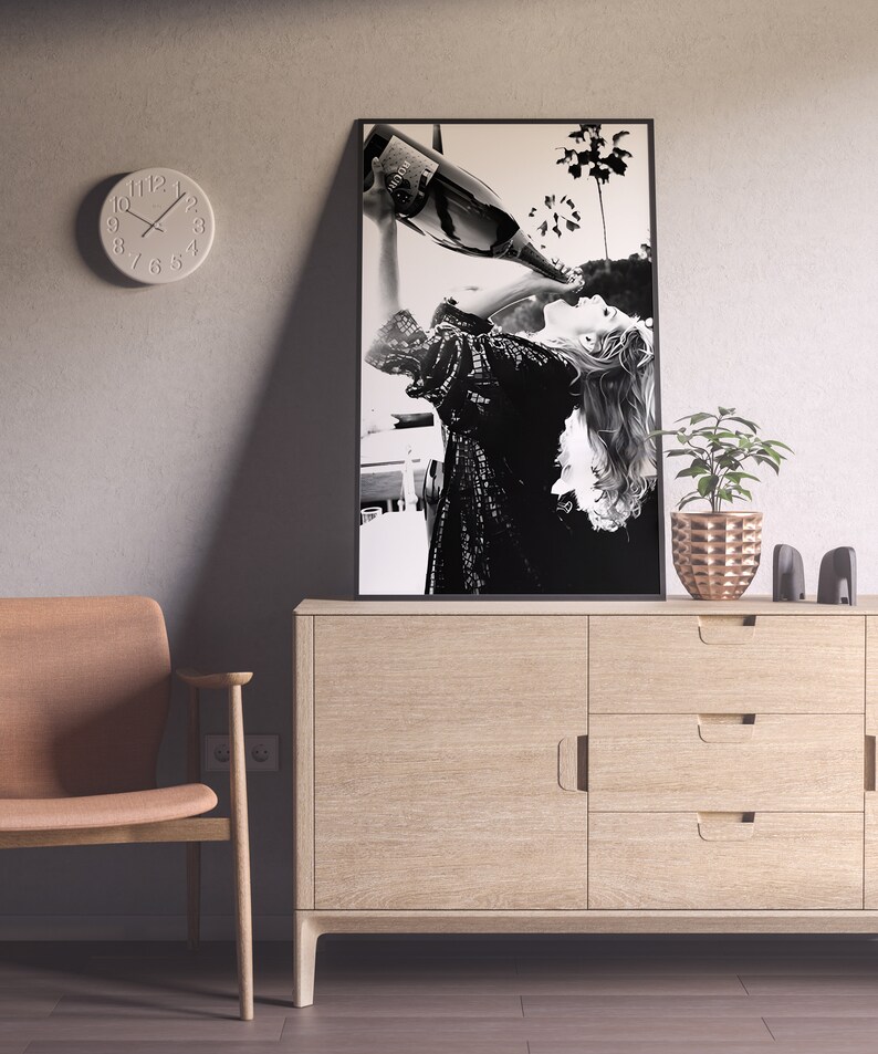 feminist print, women drinking, teen girl room decor, funny prints, black and white, vintage poster, bar decor, alcohol wall art, drinking poster, woman art print, bar wall art, home bar decor, vintage art print
