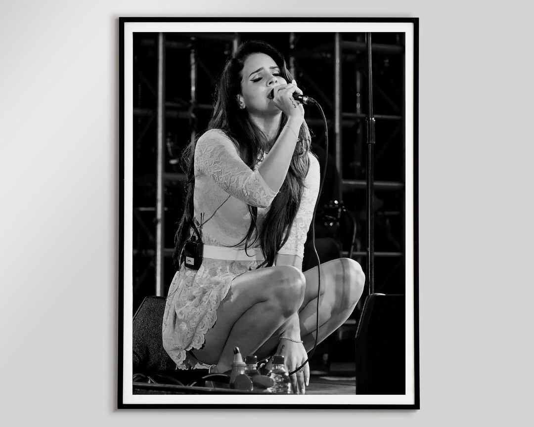 Vintage Lana Del Rey Poster, schwarz und weiß, Lana Del Rey Print