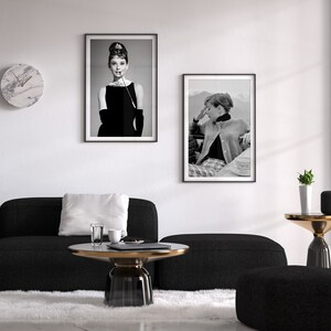 Audrey Hepburn Print, Vintage Movie Poster, Audrey Hepburn Wall Art, Old Hollywood Decor, Black And White, Antique Photos, Wall Art Decor