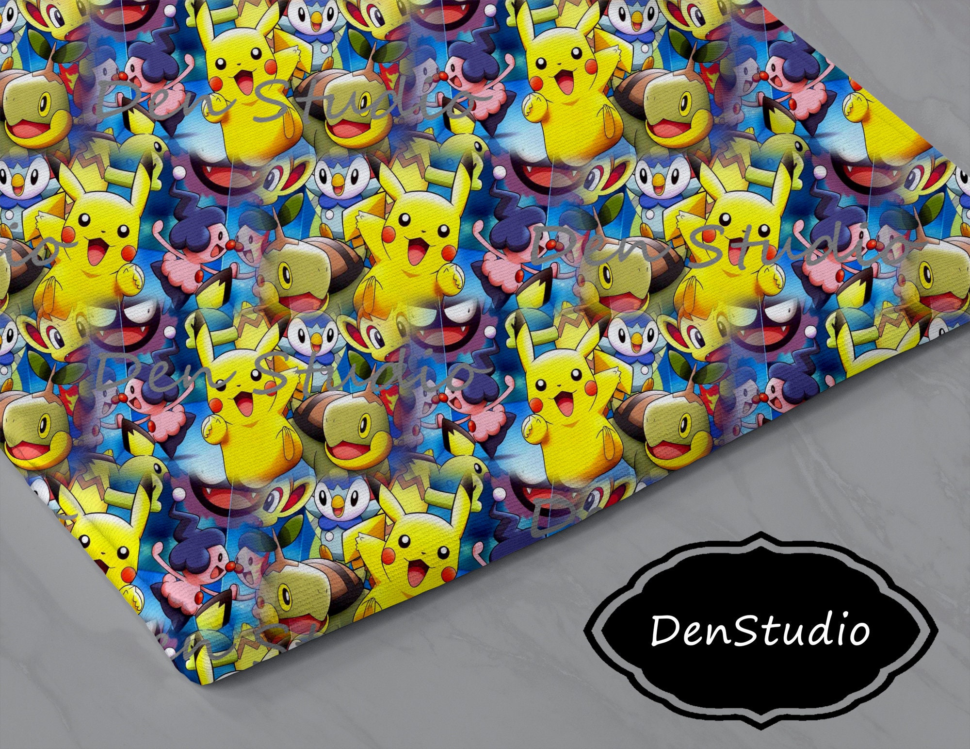 Pokemon Seamless Paper Print Etsy Australia
