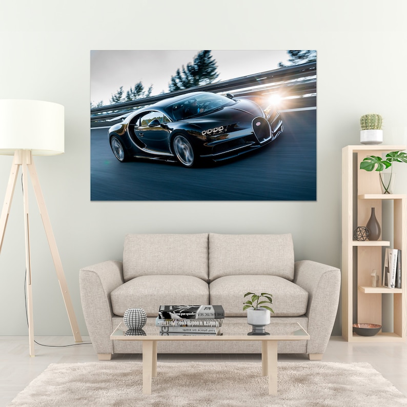 Bugatti Chiron canvas wall Modern famous Max 70% OFF art Car decor