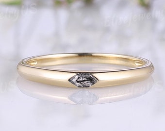 Anillo de bodas único de oro deslizable con diamantes en sal y pimienta, anillo de compromiso de boda con diamantes en sal y pimienta gris, regalo de aniversario