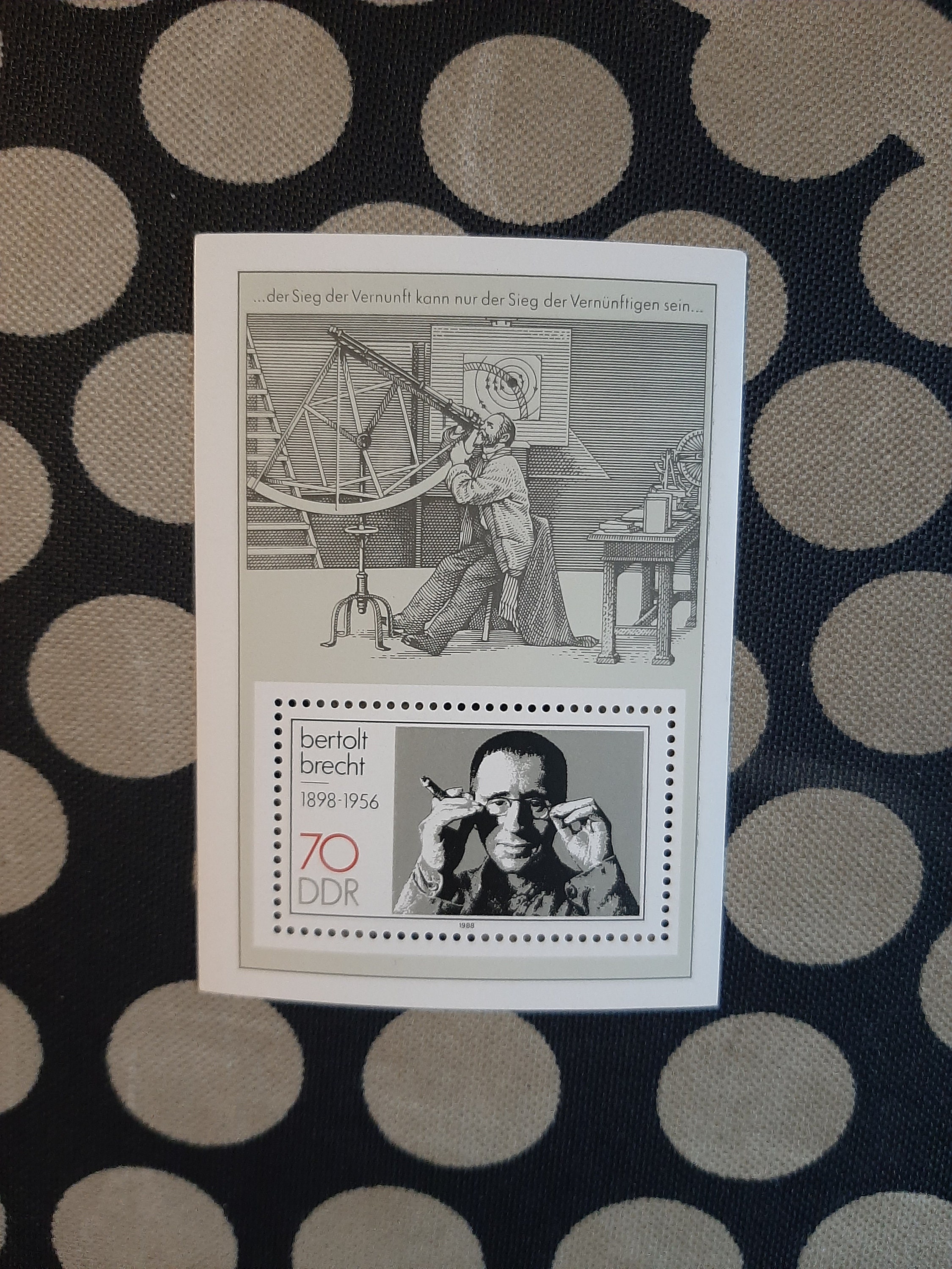 1988 DDR blok van Bertolt Brecht. Etsy