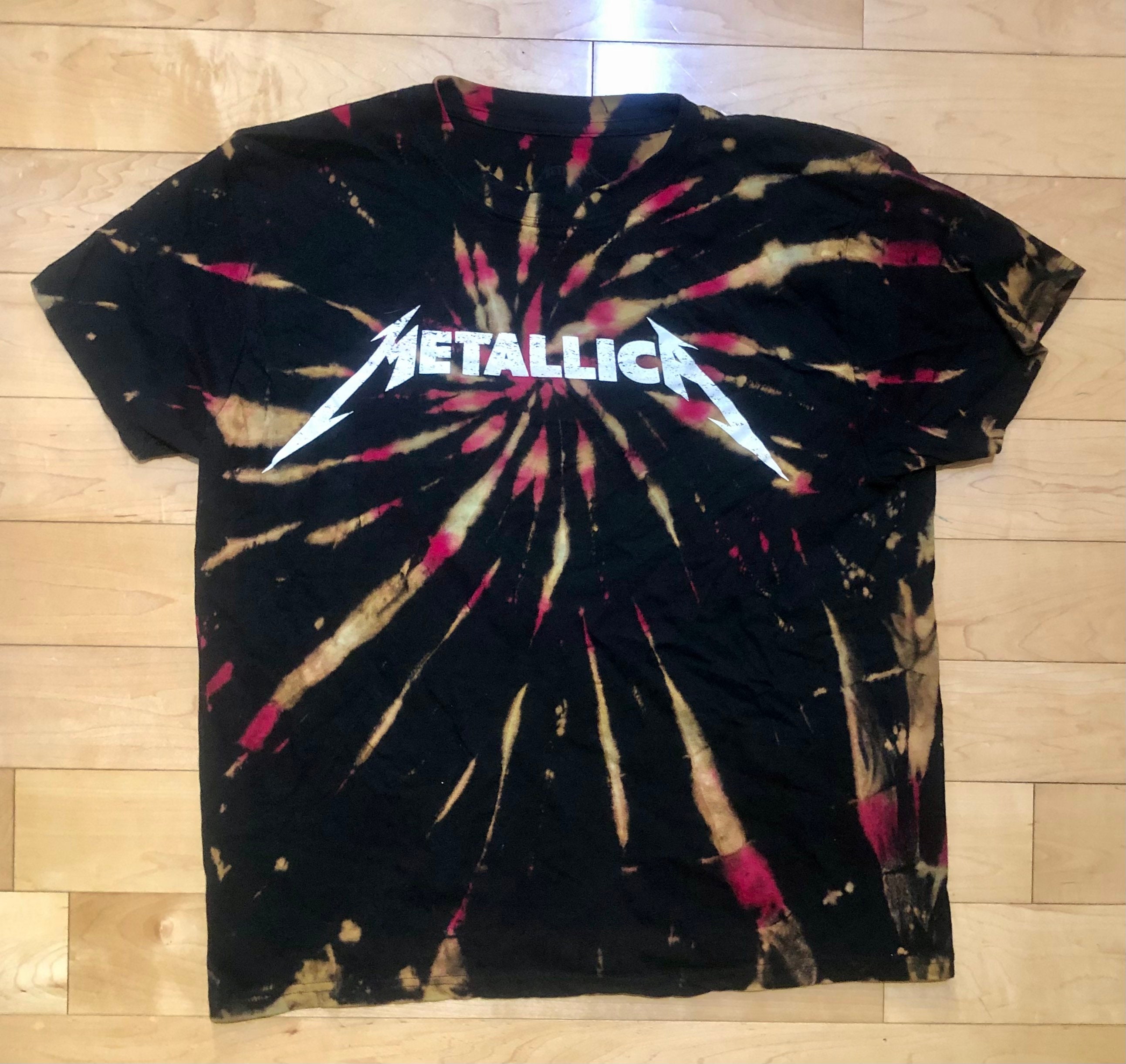 metallica tie dye tee