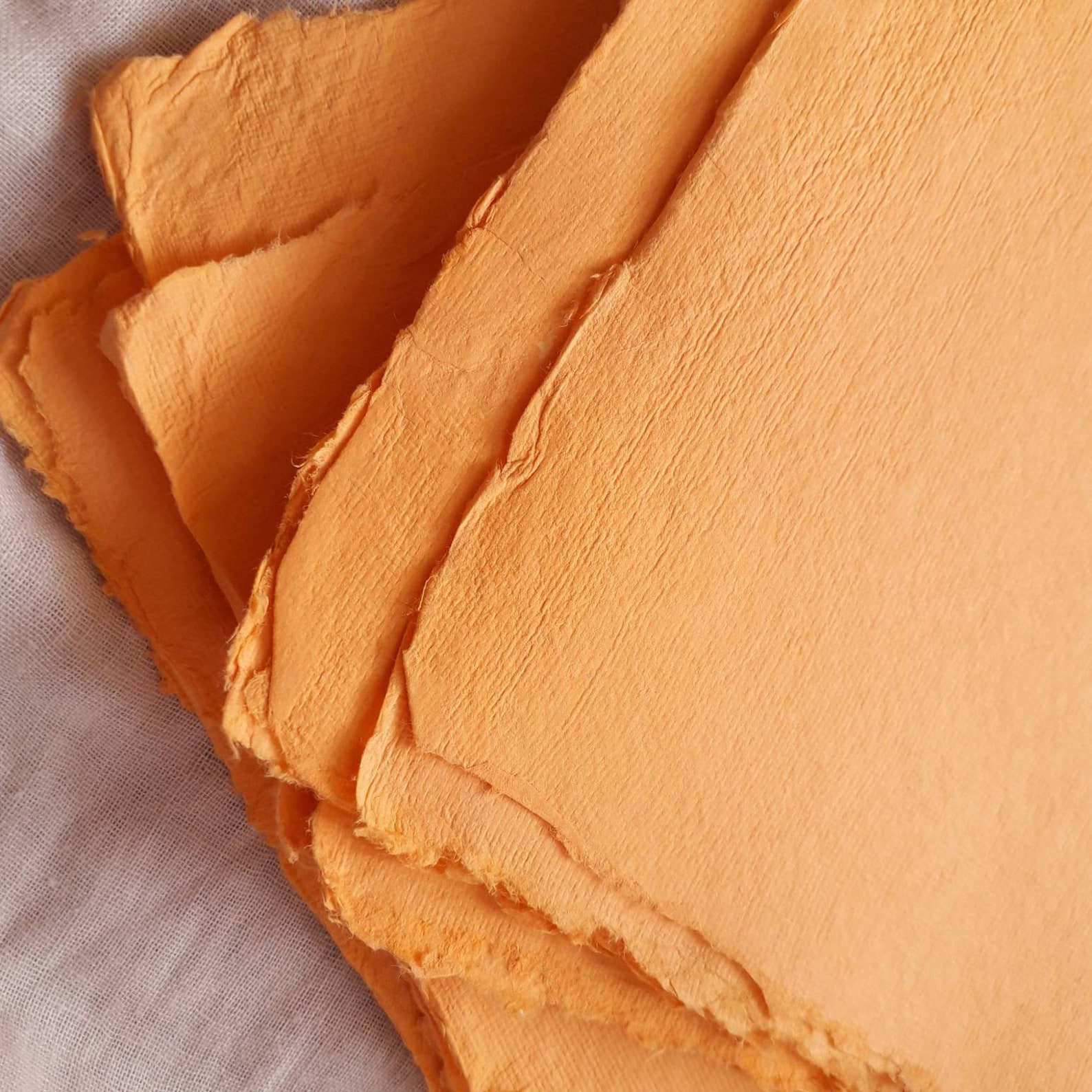 A4 Orange cotton rag handmade paper 20 X 30 cm 200gsm 100 Etsy