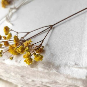 Khadi cotton paper | A4 300gsm 100 % Cotton Rag sheets | Indian White handmade watercolor paper | medium surface texture | Eco-friendly image 7