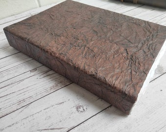 A4 Handmade Watercolor Sketchbook, 100% Cotton rag deckle edge khadi paper Journal