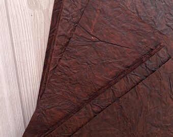 Wrinkled Texture Handmade Paper/ 220 gsm A4 100% Cotton rag Brown paper/Decorative  handmade paper/ eco friendly papers for craft card making