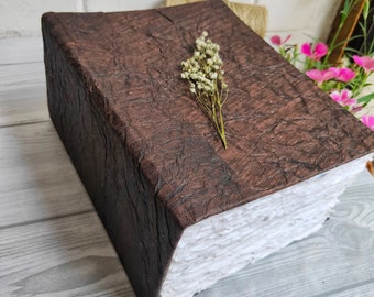 Cuaderno de bocetos en papel khadi grueso para acuarela, cuaderno de bocetos de acuarela con hojas sueltas, papel khadi 100 % algodón, cuaderno de bocetos hecho a mano - A5 / A6 / A7