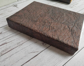 Khadi paper sketchbook, Deckle edge Watercolor Sketchbook, 100% Cotton rag khadi Paper, Handmade sketchbook - A5 / A6 / A7