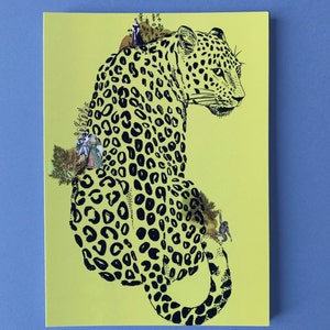 Cartes postales animaux leopard