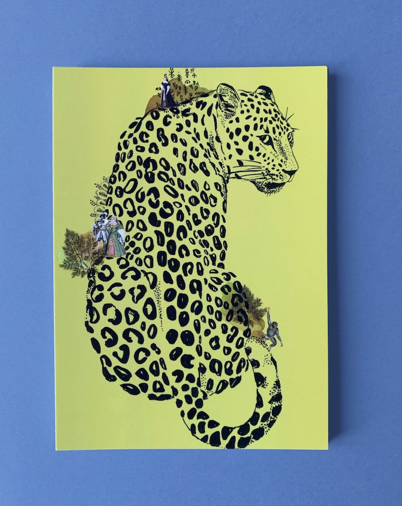 Cartes postales animaux leopard