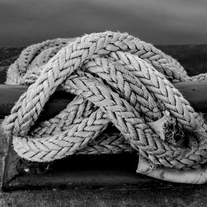 Nautical Rope Photo Download, Black White printable Boat photography