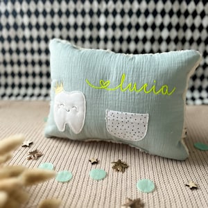 Tooth fairy pillow for milk tooth gift image 1