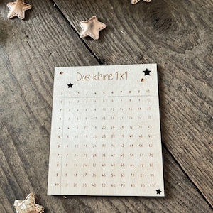 Wooden card The little 1x1