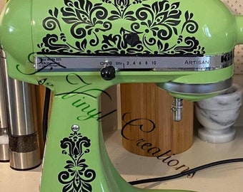 Damask KitchenAid Mixer Decal Sticker