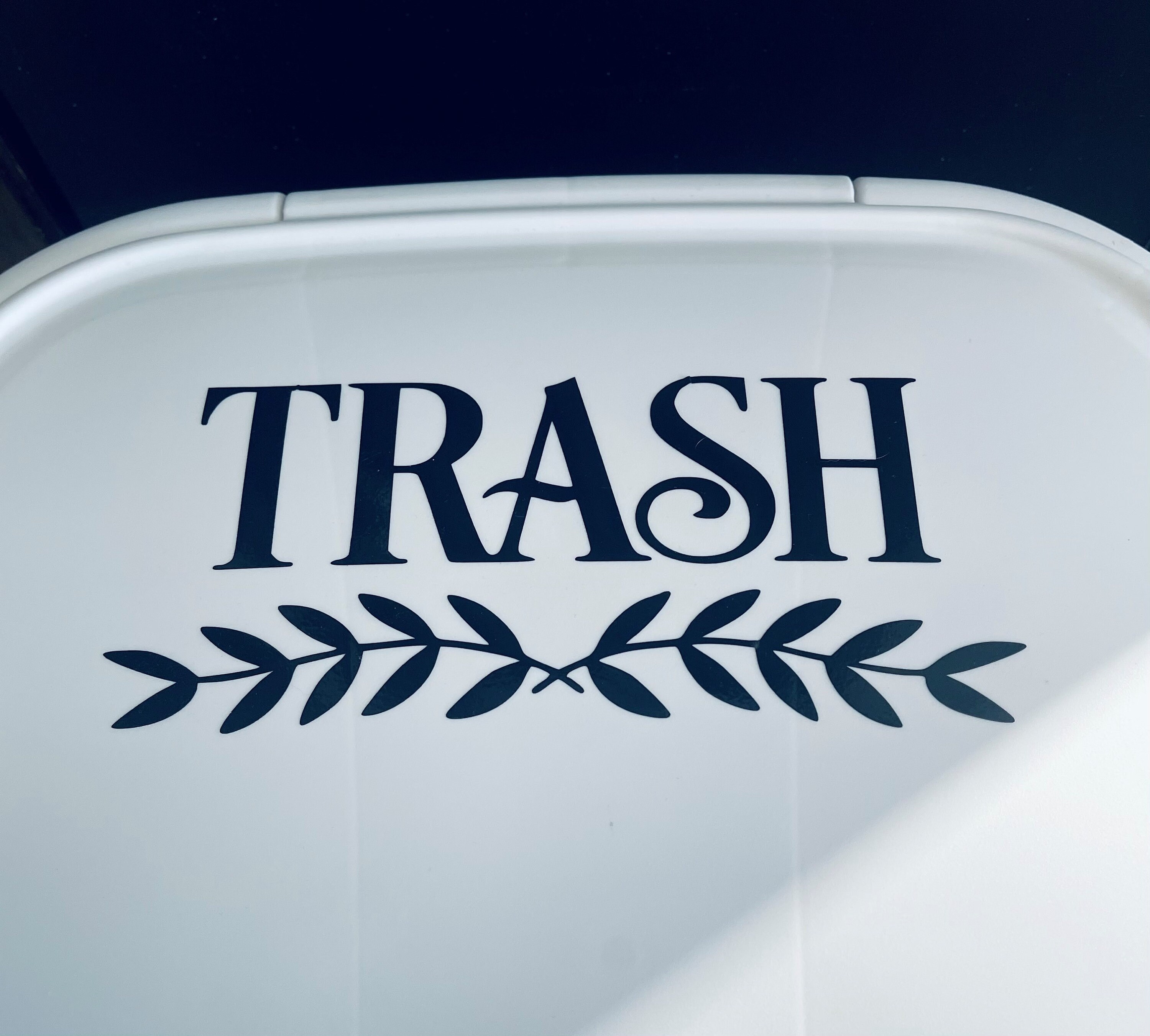 Trash Can Decal 6 Different Design Options Etsy
