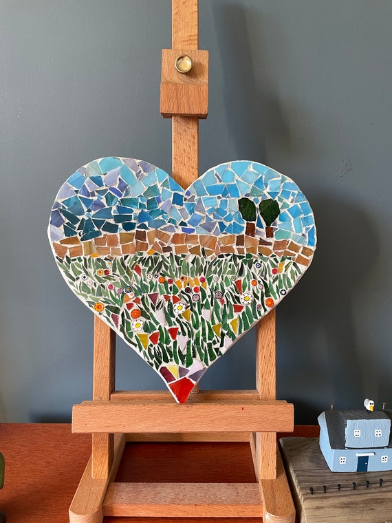 Mosaic wildflower heart Mosaic wildflower heart