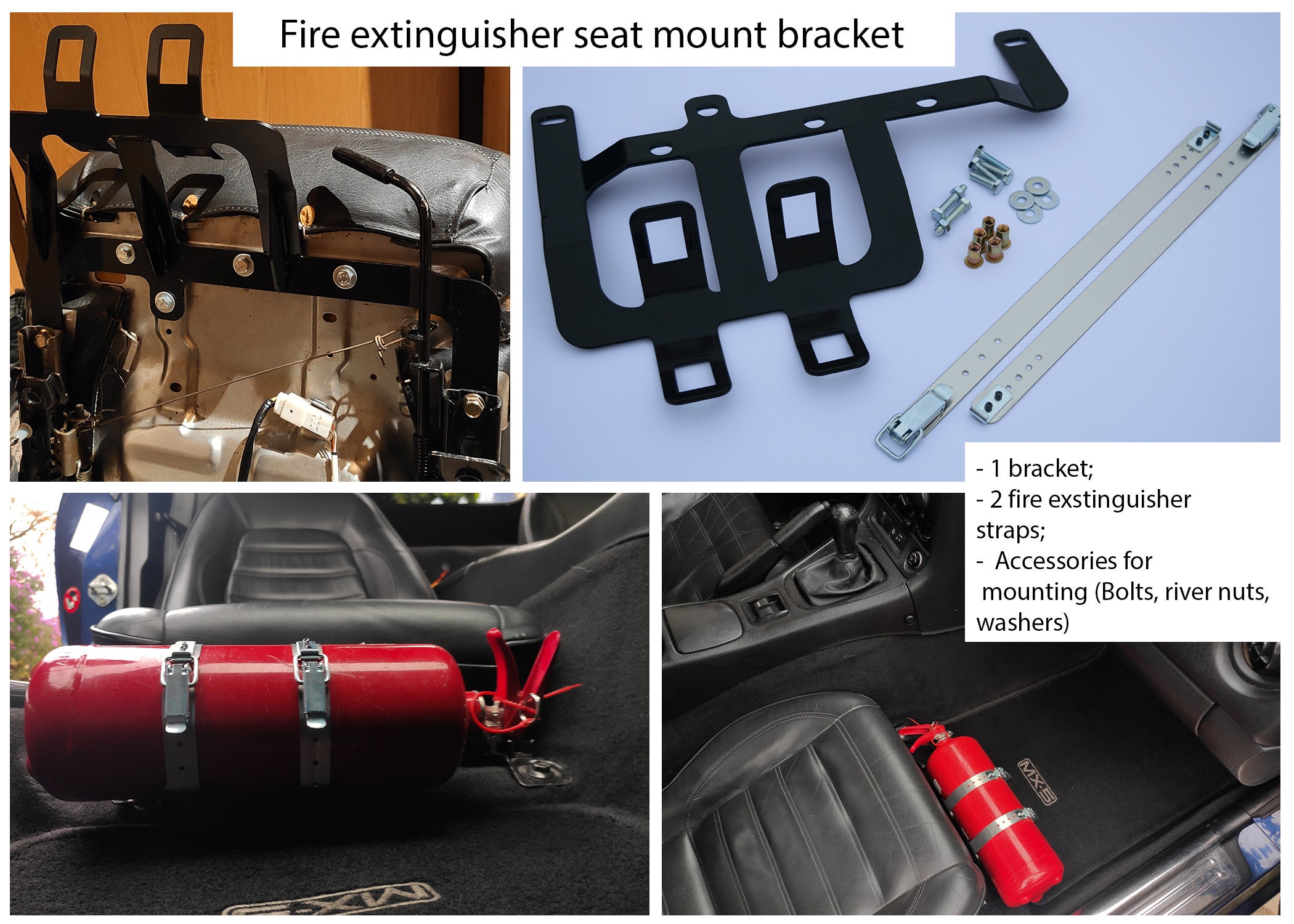 Fire Extinguisher Seat Mount MX5 Miata NA NB Etsy