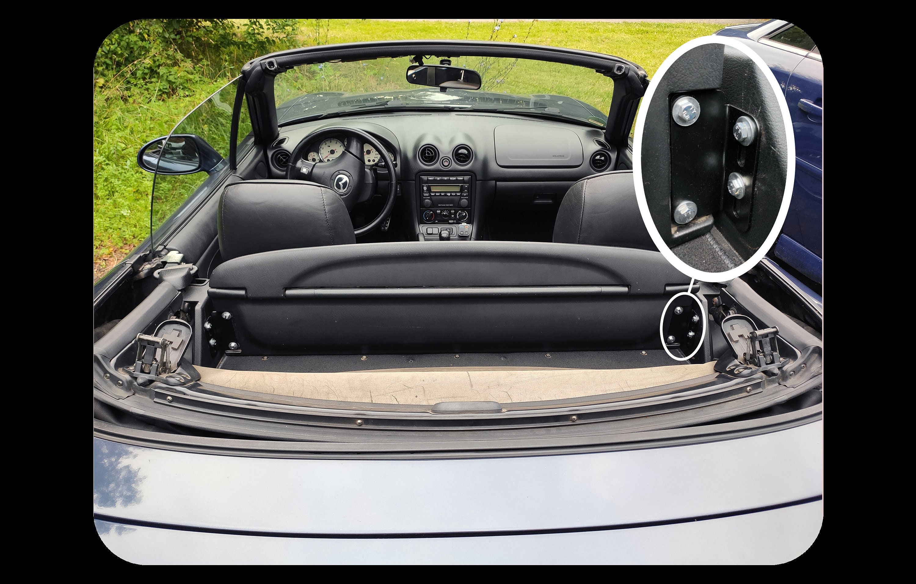 Mazda MX5 Miata NB Wind Deflector Mount Brackets Holder