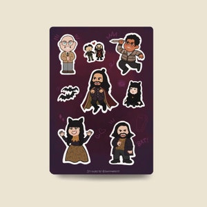 What We Do in the Shadows sticker sheet
