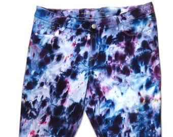 Ice-Dyed Old Navy Rockstar Size 14 Regular Mid-rise Women's Jeans