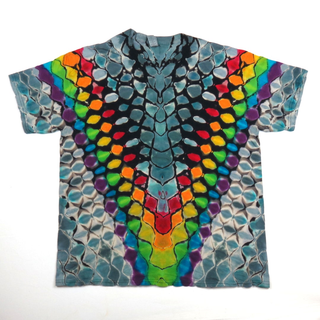 reverse tie dye rainbow